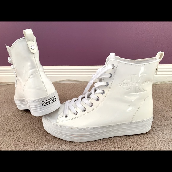 New Calvin Klein high tops platform shoes rare - Picture 1 of 4